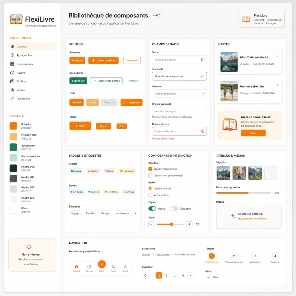 FlexiLivre — design system